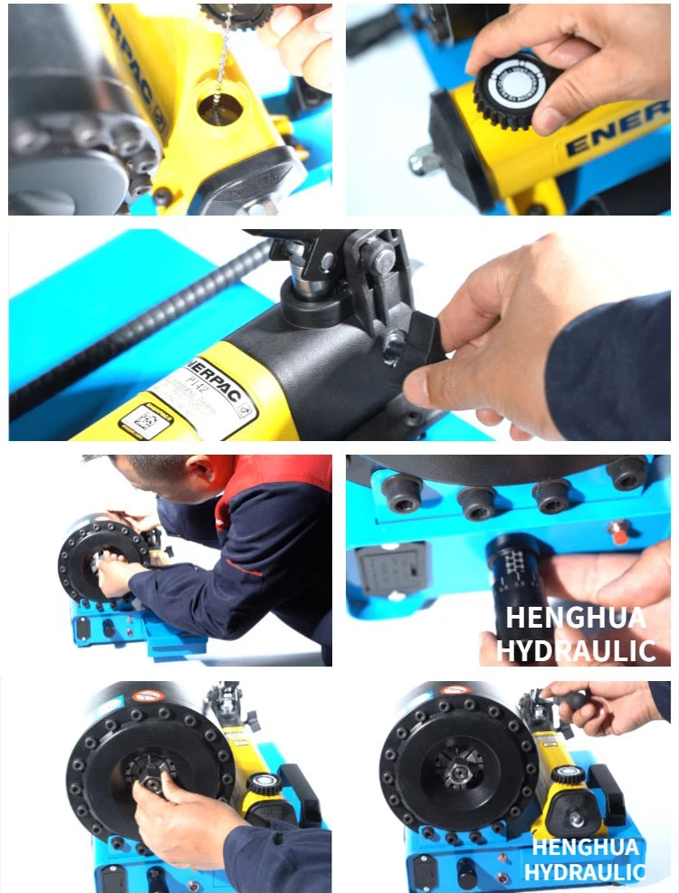Customers Fully Satisfied Industrial Hose 12V 24V Manual Copper Pipe Hydraulic Hose Crimper Tool 2 Manual Brake Hose Crimping Manufacturing Making Clamp Machine