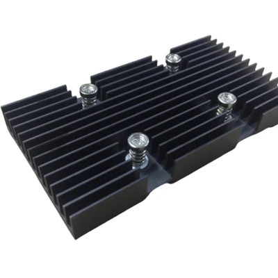 Customized Aluminum Anodized Extruded Heat Sink with CNC Machining